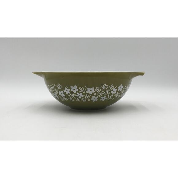 Set of 4Pyrex Green Spring Blossom Nesting Mixing Bowl Set 441 442 443 444 EUC - Picture 8 of 9
